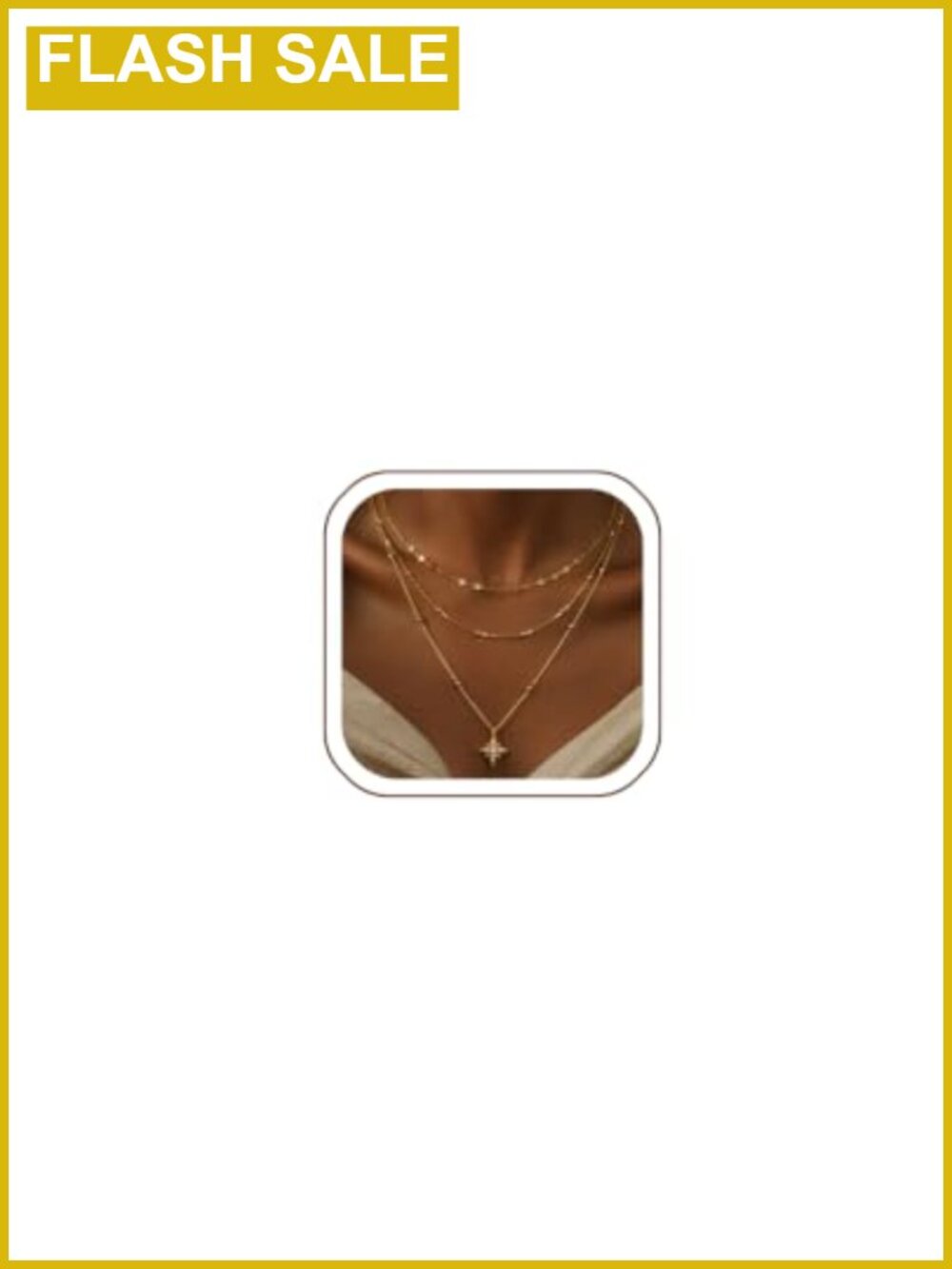 3 Pcs 14K Gold Plated Layered Necklaces for Women Gold Necklace Stack